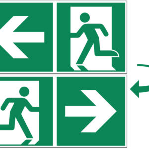 Señalética Industrial Vías de Evacuaciones, Salidas de Emergencia